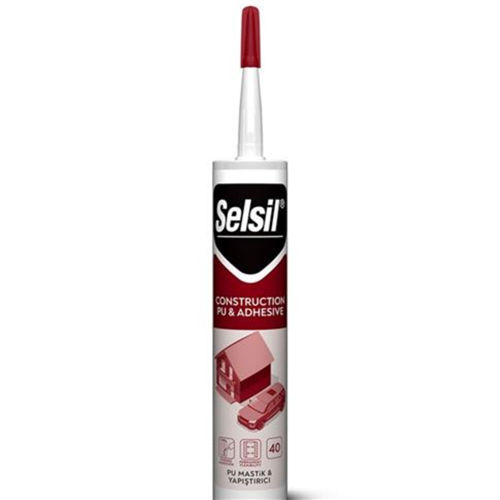 SELSİL EXTRA PU MASTİK KIRMIZI 280 ml